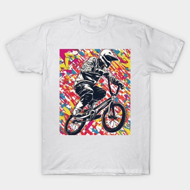 BMX Rider T-Shirt by animegirlnft